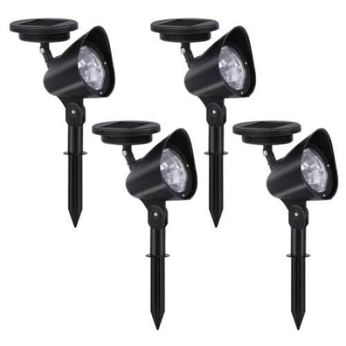 4 Packs VIIWII Solar Landscape Spotlight for Garden, Patio, Yard, Porch, and Pool Lighting