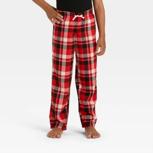 Boys' Plaid Pajama Pants - Cat & Jack™ Red L