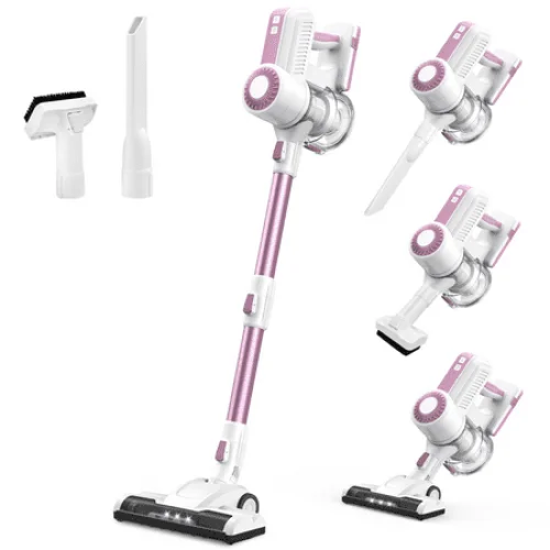 MOOSOO L12 Cordless Stick Vacuum Cleaner for Carpet, Hard Floor, and Pet Hair Home Cleaning