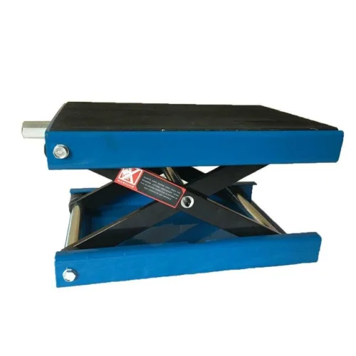 1100LB Deck Motorcycle Center Scissor Lift Jack Hoist Stand ATV Blue