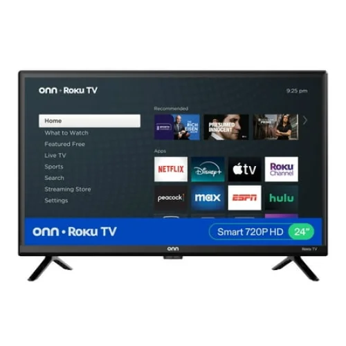 onn 24” Class 720P HD Roku Smart Television, 100012590