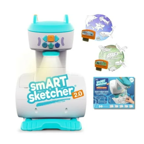 smART Sketcher 2.0 Projector Bundle, Includes 2 Creativity Packs, 50 Sheets Framed Paper, Art Projector for Tracing, Christmas Gift for Kids 5+
