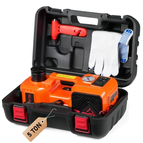 5 Ton 12V Electric Hydraulic Car Floor Jack Inflator Pump With 3.5m Power Line