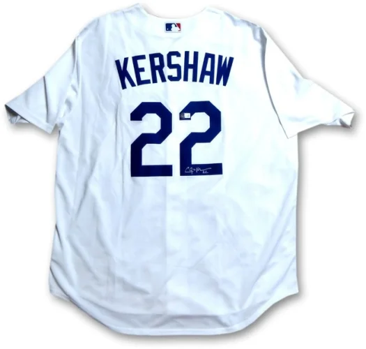 Clayton Kershaw Signed Autographed Jersey Los Angeles Dodgers Size L Beckett WIT
