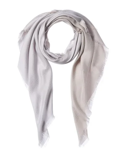 Givenchy Silk-Blend Scarf Women's Grey