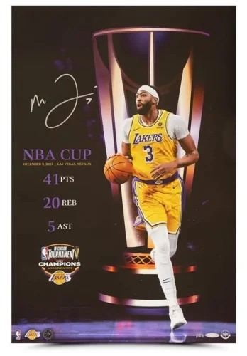 Anthony Davis Signed Autograph 16X24 Photo Lakers "2023 NBA CUP" #/123 UDA