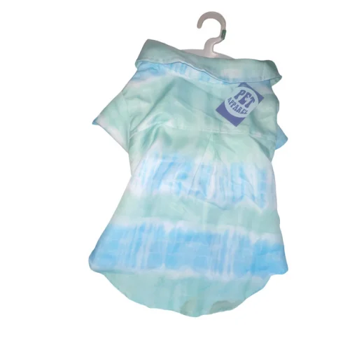 Boy Dog Baby Blue Collared Pet Dog Shirt - Lg - See Listing for Measurements 10z