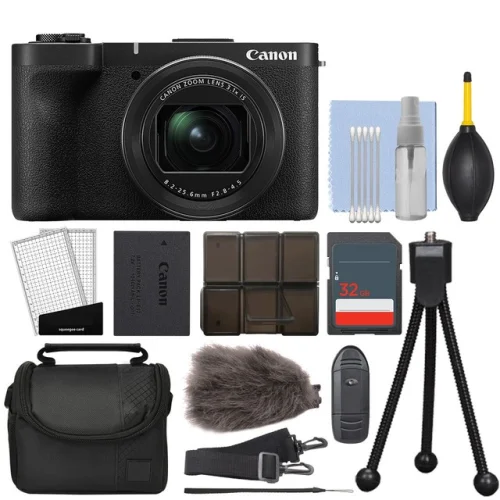 Canon PowerShot V1 22.3MP 4K Digital Camera 3.1x Optical Zoom + 32GB Kit