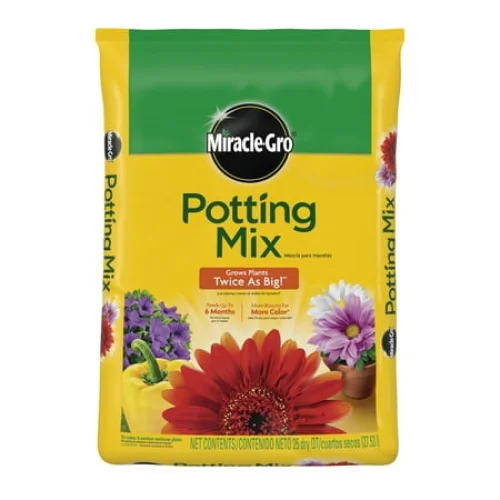 Miracle-Gro Potting Mix for Indoor/Outdoor Potted Plants, Flowers, Shrubs - 25 qt.