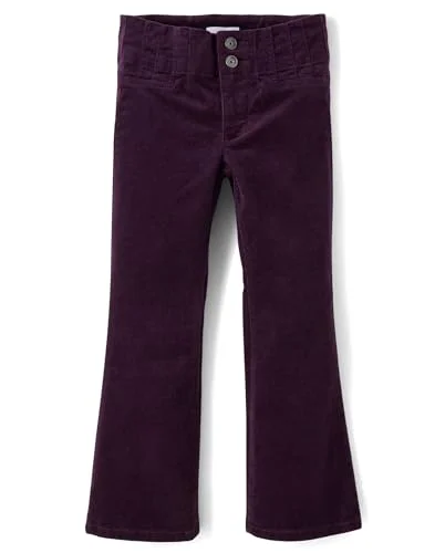 The Children's Place,Girls,Corduroy Pants,Midnight Plum Flare,10