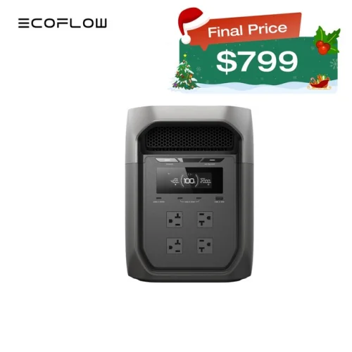 EcoFlow 2048Wh Portable DELTA 3 Max 2400W Power Station  Backup & RV Camping