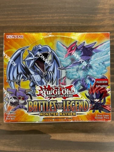 Yugioh Battles of Legend: Monster Mayhem Booster Box 1st Edition 24 Packs!