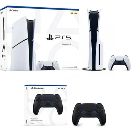 PlayStation 5 Slim Console + DualSense Wireless Controller Midnight Black - Includes PS5 Console & Controller