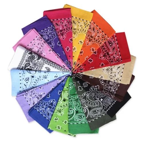 Bandana Face Mask Cover Head Wrap Scarf 100% Cotton Paisley