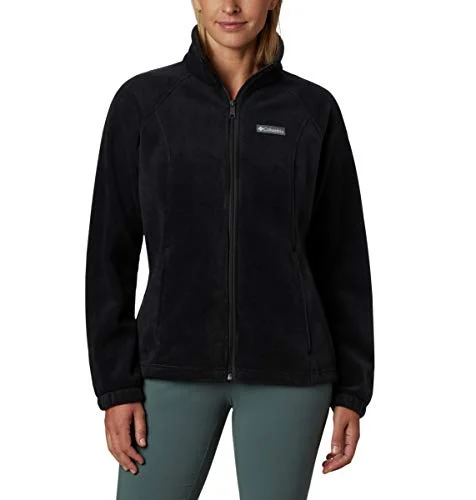 Columbia Womens Benton Springs Full Zip Fleece Jacket, Black, XX-Large