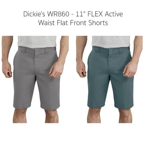 Dickies Men's WR860 11" Flex Active Waist Flat Front Shorts