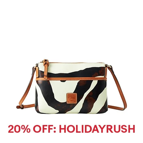 Dooney & Bourke Zebra Leather Katie Crossbody