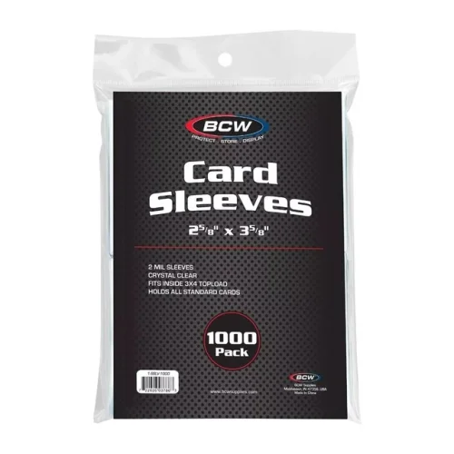 1000 BCW Trading Card Penny Sleeves Clear standard Sports Pokemon MTG