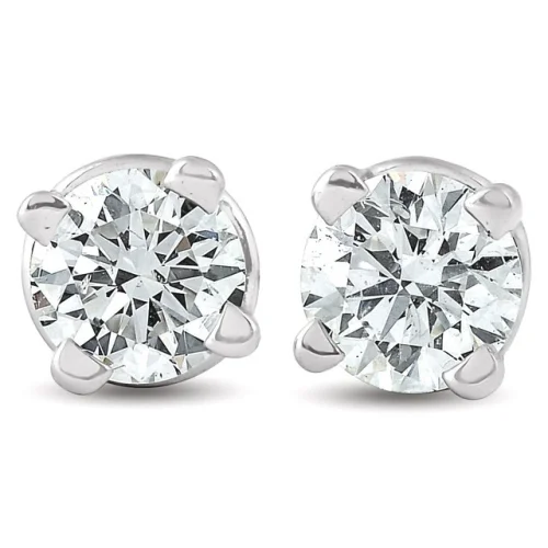 1/3 Ct Diamond Studs 14k White Gold Lab Grown