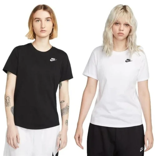 Nike Women's T-Shirt Sportswear Club Essentials Standard Fit Athletic Shirt
