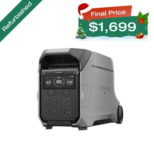 Certified Refurbished EcoFlow DELTA Pro 3 4000Wh LFP Portable Power Station