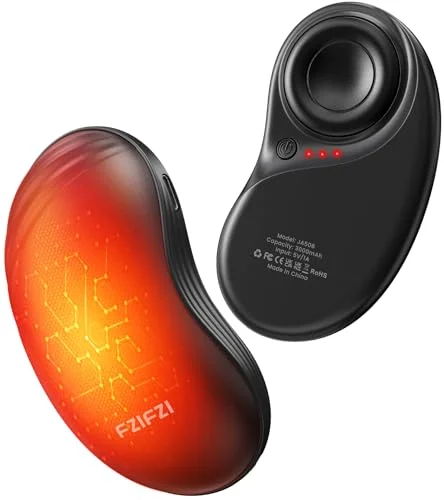 2 Pack Rechargeable Electric Hand Warmers with Fidget Spinner, 6000mAh, Magnetic Pocket Heater