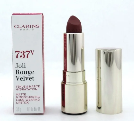 Clarins Joli Rouge Velvet Lipstick Matte 737V Spicy Cinnamon 3.5 g./ 0.1 oz.New