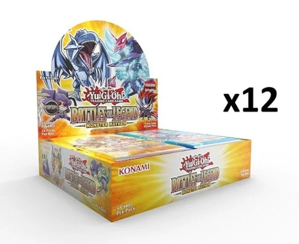 Yugioh Battles of Legend: Monster Mayhem Booster CASE (12 Boxes) Factory Sealed