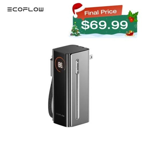 EcoFlow Rapid Pro 3-in-1 Power Bank 10000mAh & 67W Foldable AC Plug 45W Recharge
