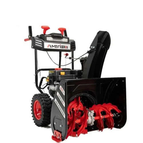 Amerisun 24-Inch Gas Snow Blower, 2 Stage, Electric Start, Self Propelled, New
