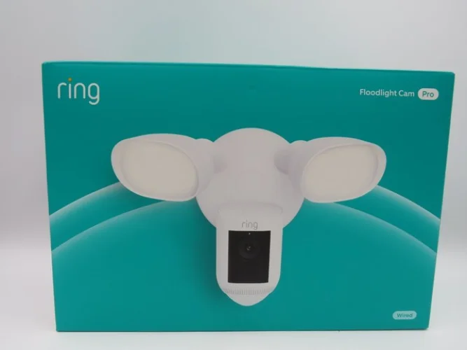 Ring Floodlight Cam Wired Pro with Motion-Activated 1080p HD White, New Sealed