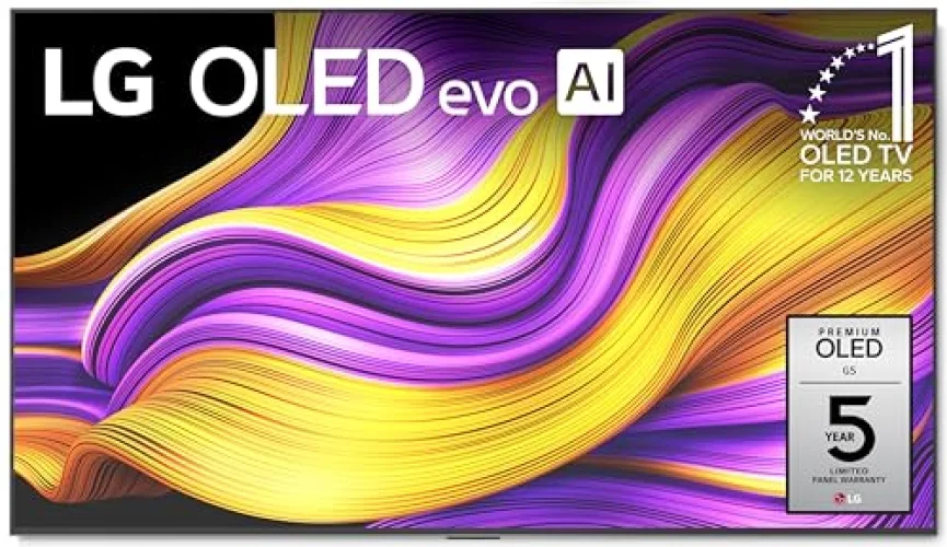 LG 65-Inch Class OLED evo AI 4K G5 Series Smart TV with Dolby Atmos, Dolby Vision, and Alexa