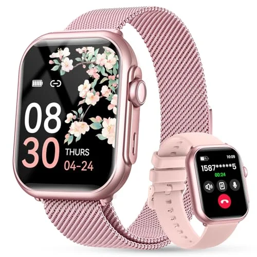 Smart Watch for Women Men Fitness: 1.85" Watch with 30 Days+ Battery, Heart Rate, SpO2, and Sport Tracking