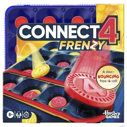 Connect 4 Frenzy Game | Bounce Discs 4 The Win | Family Party Games for Kids, Teens, and Adults