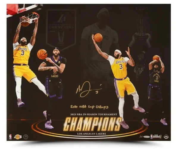 Anthony Davis Autographed 20X24 Photo "Championship Resume" #/25 Inscribed UDA