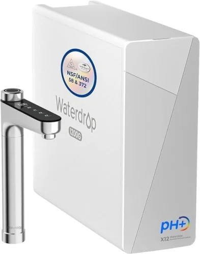 Waterdrop X12 Alkaline Mineral pH+ Reverse Osmosis System, 1200 GPD Fast Flow RO