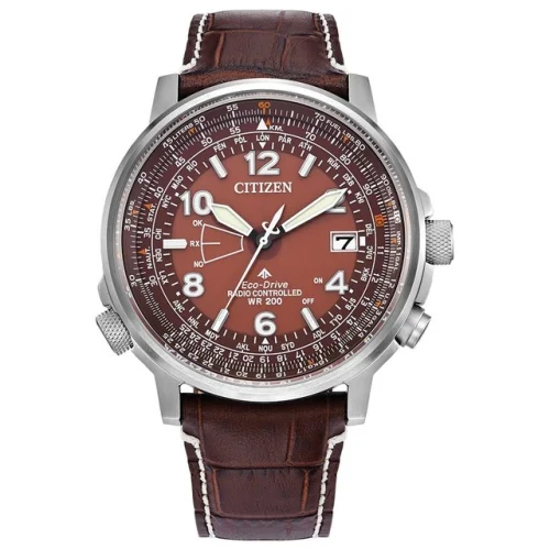 Citizen Men's Perpetual Date Calendar Eco-Drive Brown Watch 42MM CB0248-01X