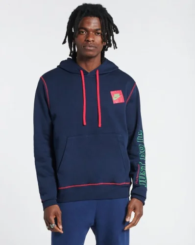 Mens Nike Gym Athletic Just Do It Box Hoodie Hooded Sweatshirt Pullover New