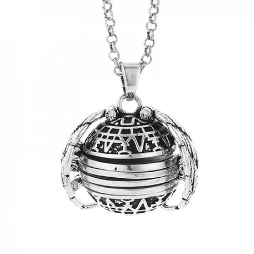 SDJMa Expanding Magic 4 Photo Pendant Memory Floating Photo Locket Necklace