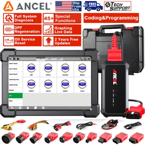 X7 HD 24V/12V Diesel Truck Scanner E-CU Coding All System DPF Regen - Heavy Duty
