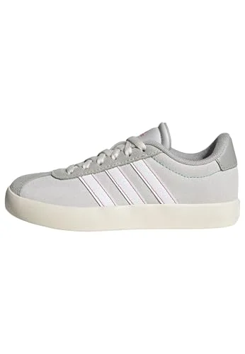 Adidas Unisex-Kids VL Court 3.0, Dash Grey/White/Lime Burst, Size 6.5