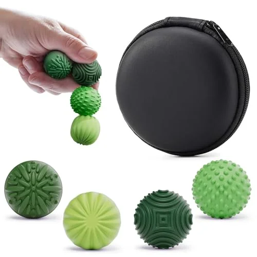4PCS Silicone Magnetic Balls Fidget Toys for Adults & Teens, Stress Relief Sensory Gadgets