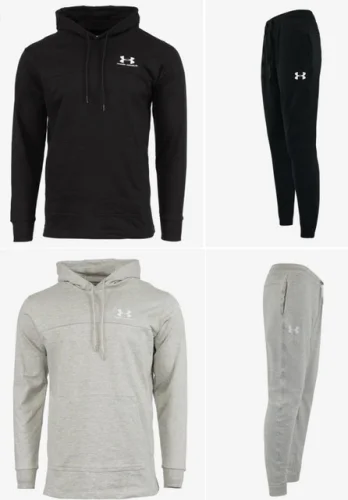 Mens UA Under Armour Fleece Hoodie & Jogger Set Pants Hooded Pullover Outfit New