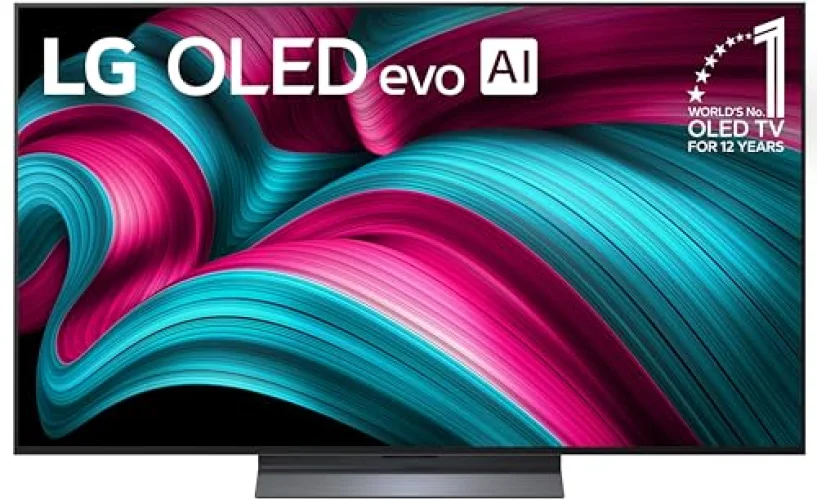 LG 55-Inch Class OLED evo AI 4K C5 Series Smart TV with Dolby Atmos, Vision, HDR10, Alexa