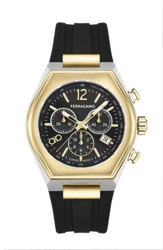 Ferragamo Men's Ferragamo Tonneau Chrono 42mm Quartz Watch SFUV00322