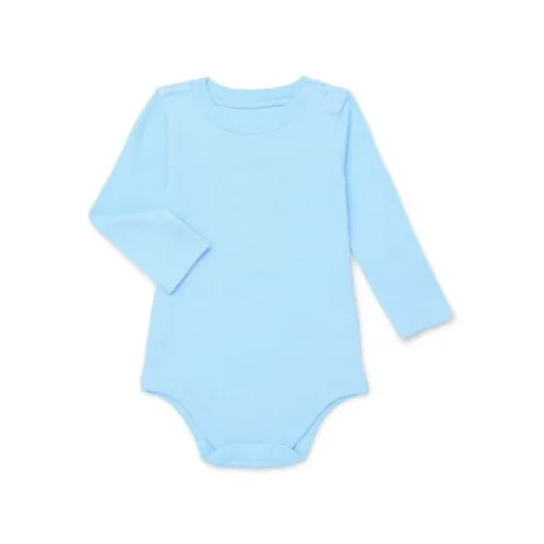Garanimals Baby Boy Long Sleeve Solid Thermal Bodysuit, Sizes 0-24 Months