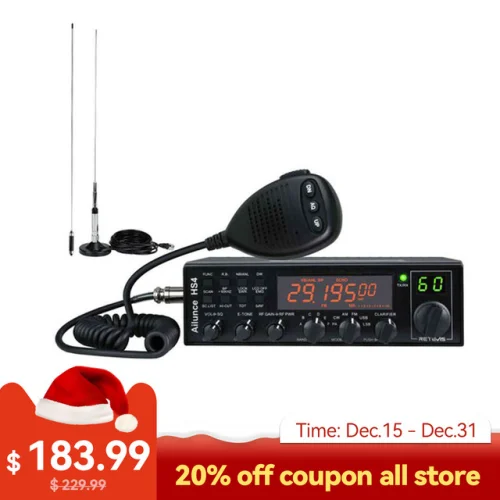 Ailunce SSB Ham Radio Transceivers Base Station Mobile Car Radio + MR500 Antena