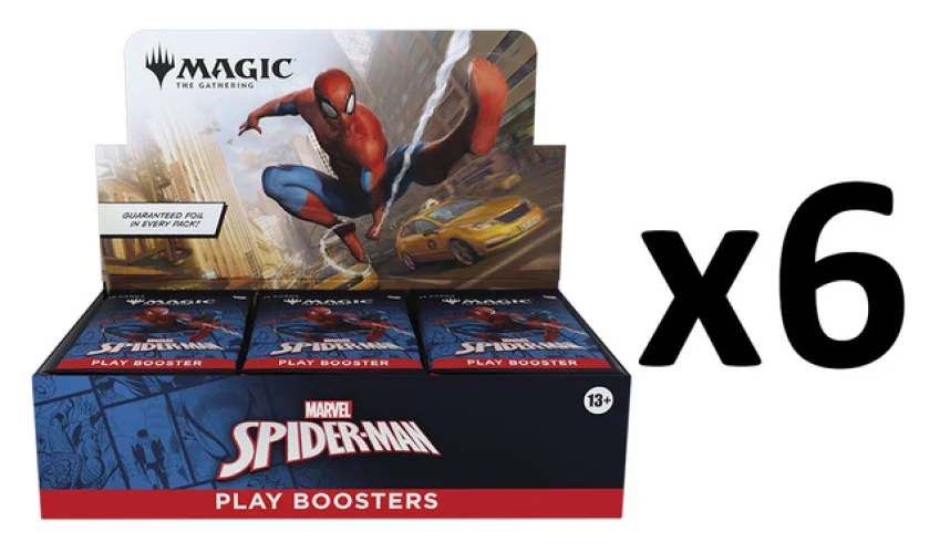 MTG Magic The Gathering Marvel's Spider-Man PLAY Booster 6-Box CASE SEALED!