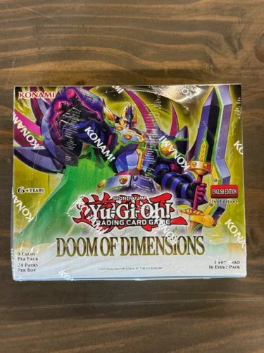 Yugioh Doom of Dimensions Booster Box 1st Edition Factory Sealed 24 Packs