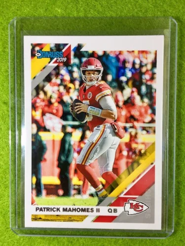 Patrick Mahomes Card Jersey #15 KC Chiefs 2019 Panini Donruss Football Collectible